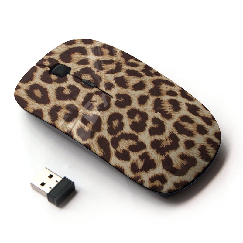 KOOLmouse [ Optical 2.4G Wireless Mouse [ Cheetah Golden Brown Animal Pattern ] - Image 1